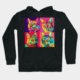 Snowshoe Pop Art - Cat Lover Gift Hoodie